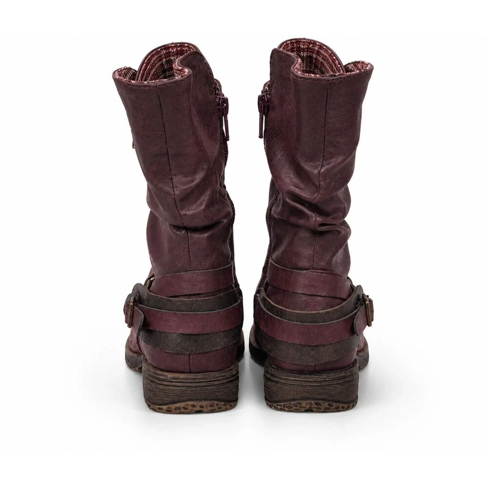 Jellypop Keto Boots Womens 7.5 Dark Brown Mid-Calf